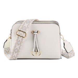 Likebag đơn giản nhiều Lớp Dây Kéo mua sắm hàng ngày Túi đeo chéo thời trang Webbing đi làm túi phụ nữ tinh tế