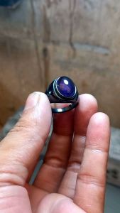 cincin akik batu kecubung ungu kalimantan
