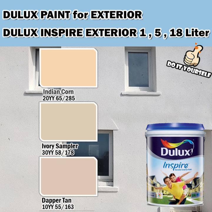 ICI DULUX INSPIRE EXTERIOR PAINT COLLECTION 1 , 5 & 18 Liter Indian ...