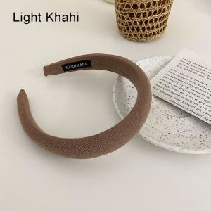 LIJU78113 Vintage Solid Hair Accessories Fashion Women Headband Autumn Winter Hairband Hair Band Sponge Headwear