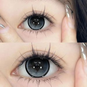 （6months）0-600 degree Daily Colored Eyes with power（Loose Piece）naturally enlarge your eyes hot sale浪漫渐变蓝紫色美瞳半年抛布偶猫cos显白学生大直径近视隐形眼镜
