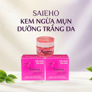 2 hộp kem mụn Saieho dưỡng trắng da 12g/1h