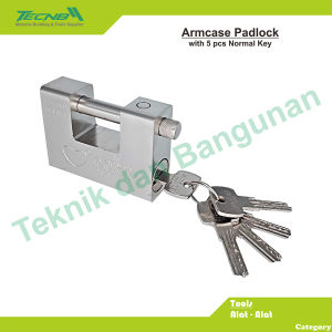 gembok balok panser gudang with 5 pcs Key (MGB0185-0230)