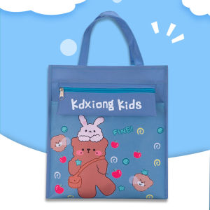 Cartoon Student School Bag Shopping Bag Oxford Cloth Art Tuition Bags Beg Tuisyen Murid 学生儿童补习袋