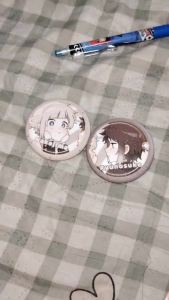 2Pieces Anime badge Bungou Stray Dogs Brooch Funny Pin Ryunosuke Akutagawa Nakajima Atsushi Cosplay Badge Decoration Birthday gift