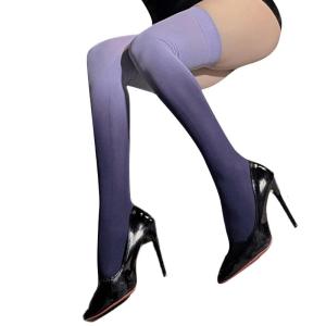 Gradients cao tới đùi Vớ Tuyệt trên đầu gối Vớ Vớ Nylon Vớ Cosplay Cho Halloween tiệc giáng sinh