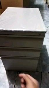 Light Gray Mobile Pedestal Cabinet Keylock (Full Metal / PVC Top) File Cabinet Under Desk Pedestal