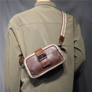 Messenger Bag Men Waterproof Leather Business Shoulder Bag for Men