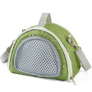 DGFDF Comfortable Portable Small Animal Carriers Breathable Adjustable Shoulder Strap Pet Carrying Pouch Lightweight Zipper Travel Hamster Tote Bag Hamster