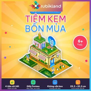 [LHT] Bộ Lắp Ráp Hình 3D Tiệm Kem Bốn Mùa Liên Hiệp Thành Đồ Chơi Phát Triển Tư Duy Cho Bé