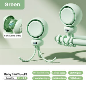 Orzbow Xe đẩy lắc đầu fan hâm mộ có thể sạc lại kẹp điện Turbo bạch tuộc bé fan hâm mộ 5 bánh mạnh gió tuổi thọ pin dài