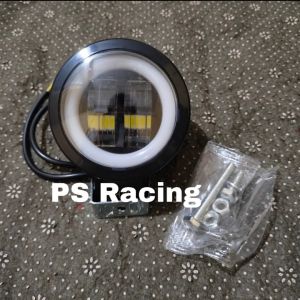 PAKET 2 PCS+SAKLAR Lampu LED Tembak Sorot X2 Kotak Bulat 20 Watt 4D Motor Mobil Daymaker 20Watt 20W Cutoff