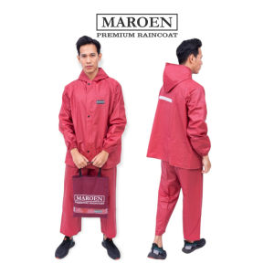 JAS HUJAN SETELAN PRIA WANITA BY MAROEN BAHAN PVC 0.25 TEBAL LENTUR ANTI REMBES BERKUALITAS