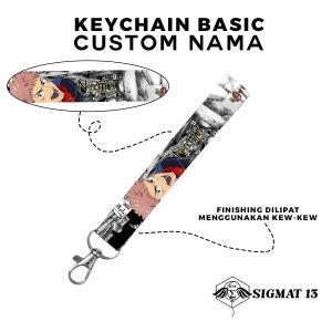 Keychain Custom Nama sigmat13 Gantungan Kunci Anime Jujutsu Kaisen Keychain Printing 2 sisi Strap Phone Custom Nama Murah Gantungan Kunci Motor Tas Aesthetic