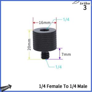【jianzhanqinl】 3 8 to 1 4 Male to Female Thread Screw Mount Adapter Tripod Plate Screw Mount