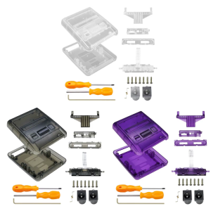 Shockproof Shell for Retro Gaming Console Clear Box Replacement Impact Resistant Case Shell Transparent Housing