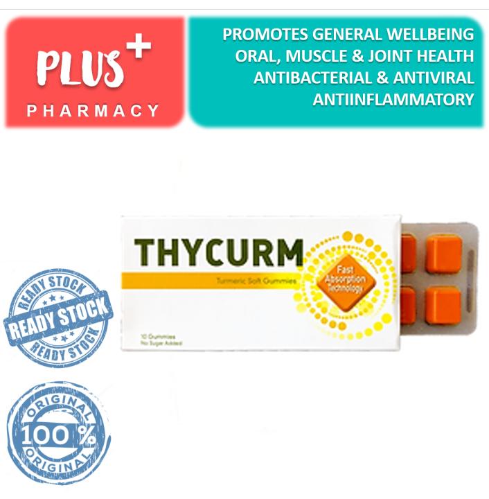 [PLUS+PLUS] Thycurm Soft Gummies 10'S/ 3 X 10'S (100 Turmeric Extract