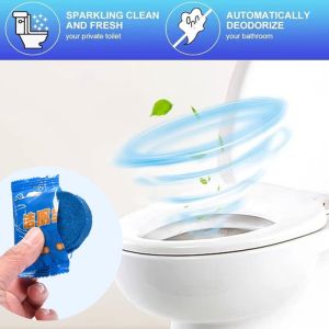 Toilet Bowl Cleaner Blue Tablet Block Flush Cleaner Pembersih tandas