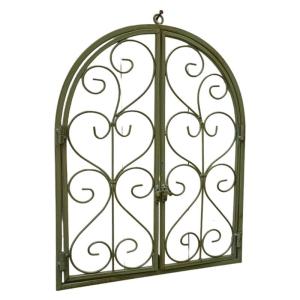 Farmhouses Iron Arched Hanging Window Frame Art For Indoor and Outdoor Decoration Vintage Styles Home Wall Accent
