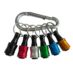 1/4 Inch Hex Shank Keychain Extension Bar Aluminum Alloy Screwdriver Bits Holder Quick-change Sleeve Conversion Rod
