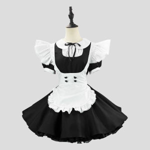 New Product Japanese-style vintage maid outfit lolita Dress OP Silent Girl cosplay Clothing