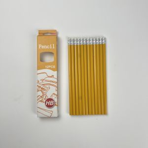 Kids Corner 12 pcs Pencil Yellow HB Pencils One Box Writing Pencil Kindergarten Grade School Pencil for Boys and Girls