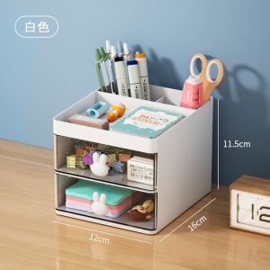 กล่องเก็บอุปกรณ์แต่งหน้า เก็บเครื่องเขียน กล่องลิ้นชักจัดระเบียบ