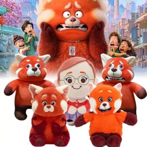 Turning Red Plush Doll Cute turning red Stuffed Toys Hugging Pillow Plush Cartoon Movie Character Stuffed Collection Mei Lee Turning Red Plush Birthday Gift turning red toy For Kids