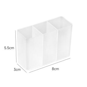 3 Grid Transparent Wall Hanging Organizer for Lipstick Remote Control Storage