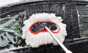 ไม้ล้างรถรถยนต์ สแตนเลส ไม้ถูรถ ไม้ล้างรถ ไม้ถูล้างรถ แปรงล้างรถยนต์ ที่ล้างรถ แปรงล้างรถ Milk Fiber Car Washing Brush