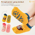 LAKOE Kaus Kaki Bayi Anti Slip Motif Hewan Kaos Kaki Lucu Baby Crew Socks 0-3th. 