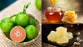 Chanh đào ngâm mật ong, đường phèn hủ 500ML. 
