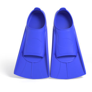 Kids Adult Short Diving Fins Silicone Swimming Flippers Full‑Foot Non‑Slip Drain Hole Design Swimming Training Snorkeling Water Sport Accessories