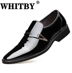 【Available in stock in Malaysia】Fashion Black Shoes For Men Mens Business Formal Wear Shoes British Style Casual Leather Shoes