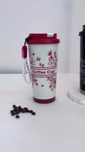Nezha Magic Boy Cartoon Male Female Dual Ceramic Inner Pot Large Capacity Insulated Cup Straw Cup Coffee Student Only
