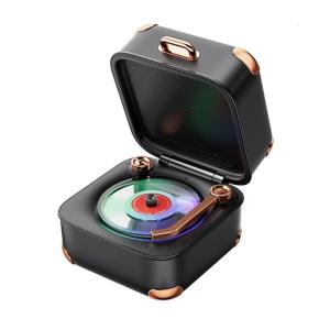 Vintaged Bluetooth tương thích Loa sâu trầm IPX4 Splashproof Vali loại loa cho xe cắm trại