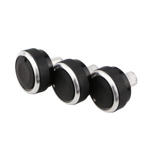 Aluminum Alloy 3Pcs Heat Control Knob Car Air Conditioning Knob for Honda City 2008-2014 AC Knob
