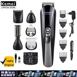 Kemei KM-681 4 in 1 Cordless Hair Trimmer Mens Shaver Cordless Hair Clipper Razor Set Electric Nose Beard Trimmer Hair Cutting Machine Kit for Men