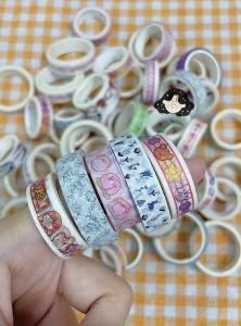 Cuộn Băng Keo Washi Tape Nhiều Hoạ Tiết Trang Trí Sổ Decor DIY