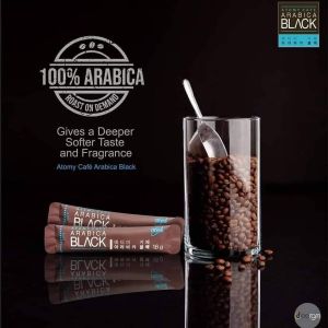 Cà phê đen hòa tan 100% hạt cafe Arabica sấy đông khô giữ nguyên hương vị thơm ngon  (gói lớn 16g x 80 gói)  - Atomy Cafe Arabica Black  - 애터미 카페 아라비카 블랙 (80T) - Атоми Кофе Арабика Черный
