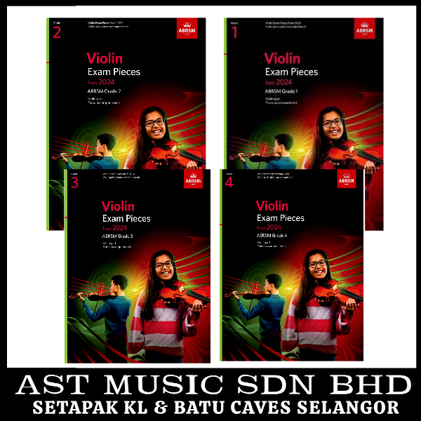 Abrsm Violin Exam Pieces From 2024 Grade 1 5 Lazada