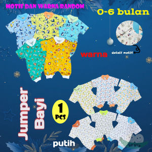 BAYIe - Baju model Hansop/Jumper/Romper PENDEK WARNA Bayi/Anak Laki-laki/Perempuan TOKARI umur 0-6 bulan