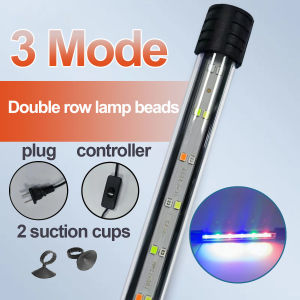 LED Aquarium Light Waterproof Fish Tank Light Aquatic Plant Light Submersible Underwater Clip Lamp
