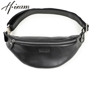 Hiram Genuine Leather Waist Bags for Men High Quality Crossbody Bags Waist Packs Phone Pocket Chest Bags Male Travel Bags