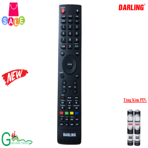 Remote Điều khiểntừ xa dành cho tivi Darling- Hàng chất lượng tốtmới 100%-Tặng kèm PIN