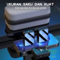 TNW-N11 Microphone Wireless Dual Mikrofon Clip on Mic hp dan Charging Case Mikrofon untuk Live Vlog Youtube Tiktok. 