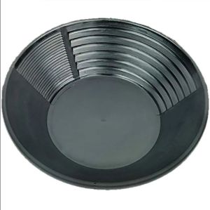 กระทะพลาสติกร่อนทอง หนา ทนทาน ถาดร่อนทอง แบบมือหมุน อุปกรณ์ร่อนทองพกพา