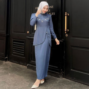 Felicya Oneset Kurung Melayu Malaysia Look Full Payet Setelan Pesta Wanita Baju Kondangan Kekinian