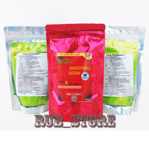 Pelurus rambut / Keratine Smoothing System Step 1 & 2 / Obat rebonding / Obat Pelurus Rambut Permanen / Obat pelurus dan pelembut rambut