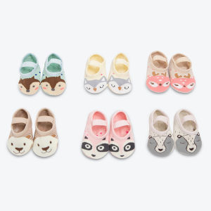 LAKOE kaos kaki anak anti slip/kaos kaki bayi kartun hewan dengan strap / baby socks